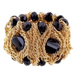Luxury Fashion Crystal Bracelet for Women Handmade Aluminum Chain Bangle Bohemian Statement Charm Bracelet Banquet Party Jewelry
