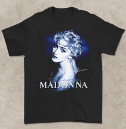 Vtg Madonna True Blue 35th Anniversary Black Unisex T Shirt S to 3XL Gift Fans