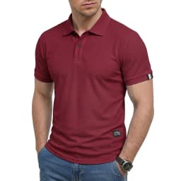 Men's Short Sleeve Polo Shirts Summer Casual T-Shirts for Men Dry Fit Hikking TShirt Tops Lightweight Shirts for Work Athletic