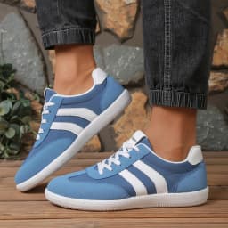 Men's Fashionable Solid Color Low-Top Sneakers, Comfortable, Non-Slip, Durable Lace-Up Casual Sports Shoes, Suitable for Men's Outdoor Activities