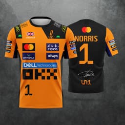 2026 New Racing Lando Norris Tee | 2025 NO.4 Edition Breathable Sportswear | Extreme Sports Inspired Short Sleeve Top