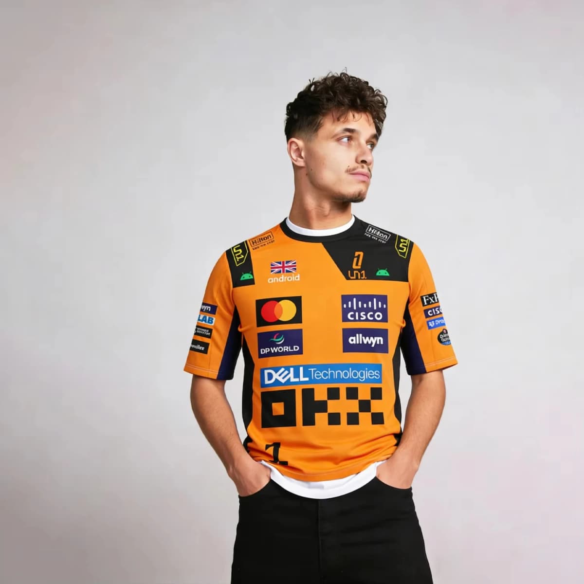 2026 New Racing Lando Norris Tee | 2025 NO.4 Edition Breathable Sportswear | Extreme Sports Inspired Short Sleeve Top