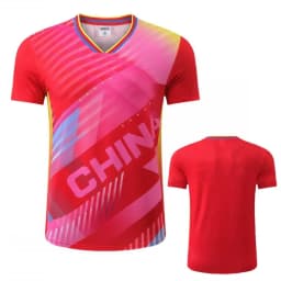 China Team Table Tennis Shirts Men Women Children Ping Pong T Shirt Table Tennis Clothes Kids Badminton Shirts Running Tee