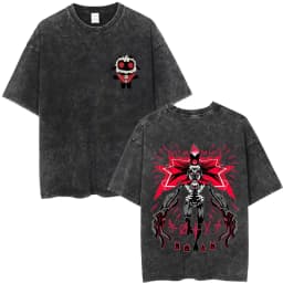 Limited Game Cult of The Lamb Vintage Washed T-shirt Men Women Casual Cotton Oversized T-shirts Cosplay Player Merch T Shirts