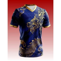 2026 New Fashion Dragon Print Special Edition Men's and Women's Football Short Sleeve Loose Breathable Football Shirt Top
