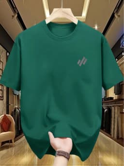 Men's and Women's Summer Pure Cotton Casual Loose Fashion Diagonal Pattern Printed Comfortable Round Neck Short Sleeved T-Shirt