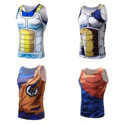 2026 Summer Dragon Ball Retro Fitness T-shirt Men's Oversized 3D Printed Short-sleeved Family Unisex Children's Sports Shirt