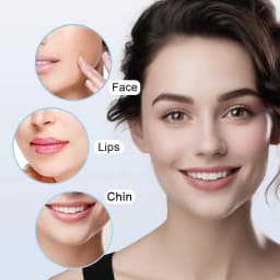 Facial Hair Removal for Women, Electric Painless Facial Hair Remover for Face, Lip, Chin with USB Rechargeable