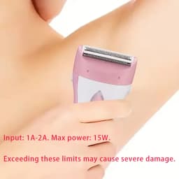 Women's Electric Razor - USB Rechargeable Foil Shaver with Stainless Steel Blades