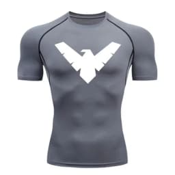 Men's Compression Shirt Short Long Sleeve Quick Dry _ All Season Workout Top for Gym Running Fitness UV Protection