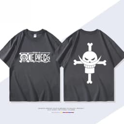 2026 New ONE PIECE Animation Derivatives White Beard Edward·Newgate Print T-shirt Short Sleeve T-shirt Men's and Women's T-shirt