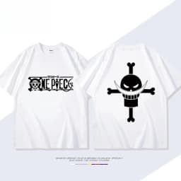 2026 New ONE PIECE Animation Derivatives White Beard Edward·Newgate Print T-shirt Short Sleeve T-shirt Men's and Women's T-shirt