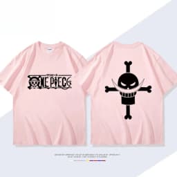 2026 New ONE PIECE Animation Derivatives White Beard Edward·Newgate Print T-shirt Short Sleeve T-shirt Men's and Women's T-shirt