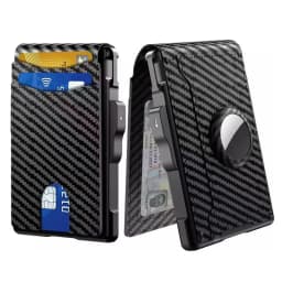 Metal Automatic Pop Up Card Wallet Men Anti Magnetic Anti Theft Credit Card Business Card Holder