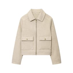 Women Vintage Stand Collar Breasted Long Sleeve Casual Woolen Coat Ladies Retro Long Sleeve Pockets Jacket Tops