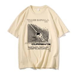 Tame Impala Currents Graphic Print T-shirts Men Casual Tshirt Male Hip Hop Oversized T Shirt Women Lndie Pop Rock Music T Shirts