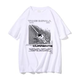 Tame Impala Currents Graphic Print T-shirts Men Casual Tshirt Male Hip Hop Oversized T Shirt Women Lndie Pop Rock Music T Shirts