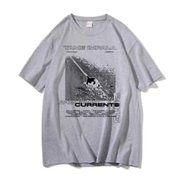 Tame Impala Currents Graphic Print T-shirts Men Casual Tshirt Male Hip Hop Oversized T Shirt Women Lndie Pop Rock Music T Shirts