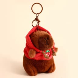 Cartoon Capybara Pendant Plush Toy Cute Kapila Doll Bag Hanging Ornaments Car Pendant Desktop Ornaments YSL03
