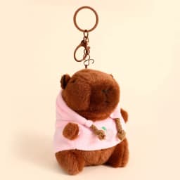 Cartoon Capybara Pendant Plush Toy Cute Kapila Doll Bag Hanging Ornaments Car Pendant Desktop Ornaments YSL03