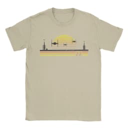 This is the Tie Tatooines T Shirt Men's  Pure Cotton Fun T-Shirt Crewneck  Tee Shirt Short Sleeve Clothes Graphic Printed