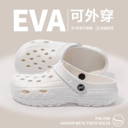 Summer Women Clogs Female Sandals Thick Bottom Home Slides Soft EVA Dry Wedges Platform Garden Shoes Beach Sandals Home Slippers
