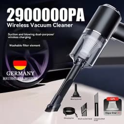 2900000PA Wireless Car Vacuum USB Charging 1200mAh Wet Dry Dual-use Cleaner Cordless Handheld High-power Vacuum Cleaner 2026
