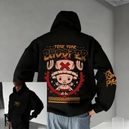 One Piece Chopper Graphic Pullover Hoodie Men Women New Autumn Winter Streetwear Oversized Casual Anime Print Hooded Sweatshirt