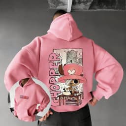 One Piece Chopper Graphic Pullover Hoodie Men Women New Autumn Winter Streetwear Oversized Casual Anime Print Hooded Sweatshirt