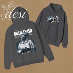 Billie Eilish Hit Me Hard and Soft Tour Hoodie Comfortable Soft Printed Pattern Casual Sweatshirt with Hip Hop Street Style