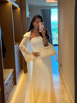 Lady Boutique Trendy Luxury Satin Dress Women's Elegant Chic Slim Fit Maxi Vistidos 2026 High End Off Shoulder Night Party Gown