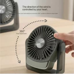 MEET SUN 500mAh Desktop Silent Mini Fan Handheld Cooling Fan Makeup Touch-Up Tool Summer Essential Personal Fan