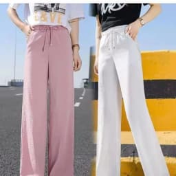 Women'S Loose Spring Summer 2026 New High Waist Wide Legs Slim Casual Trousers Korean Fashion Trend Female Suit Straight Pants