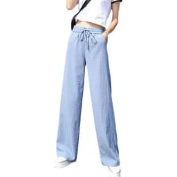 Women'S Loose Spring Summer 2026 New High Waist Wide Legs Slim Casual Trousers Korean Fashion Trend Female Suit Straight Pants