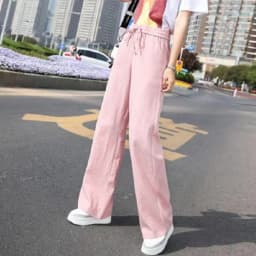 Women'S Loose Spring Summer 2026 New High Waist Wide Legs Slim Casual Trousers Korean Fashion Trend Female Suit Straight Pants
