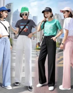 Women'S Loose Spring Summer 2026 New High Waist Wide Legs Slim Casual Trousers Korean Fashion Trend Female Suit Straight Pants