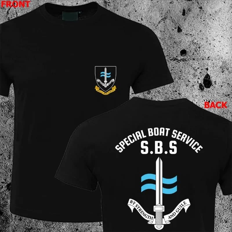 Trend 26 Summer New British Special Boat Team SBS Special Forces Sea and Land Special Forces SAS Short Sleeve T-Shirt