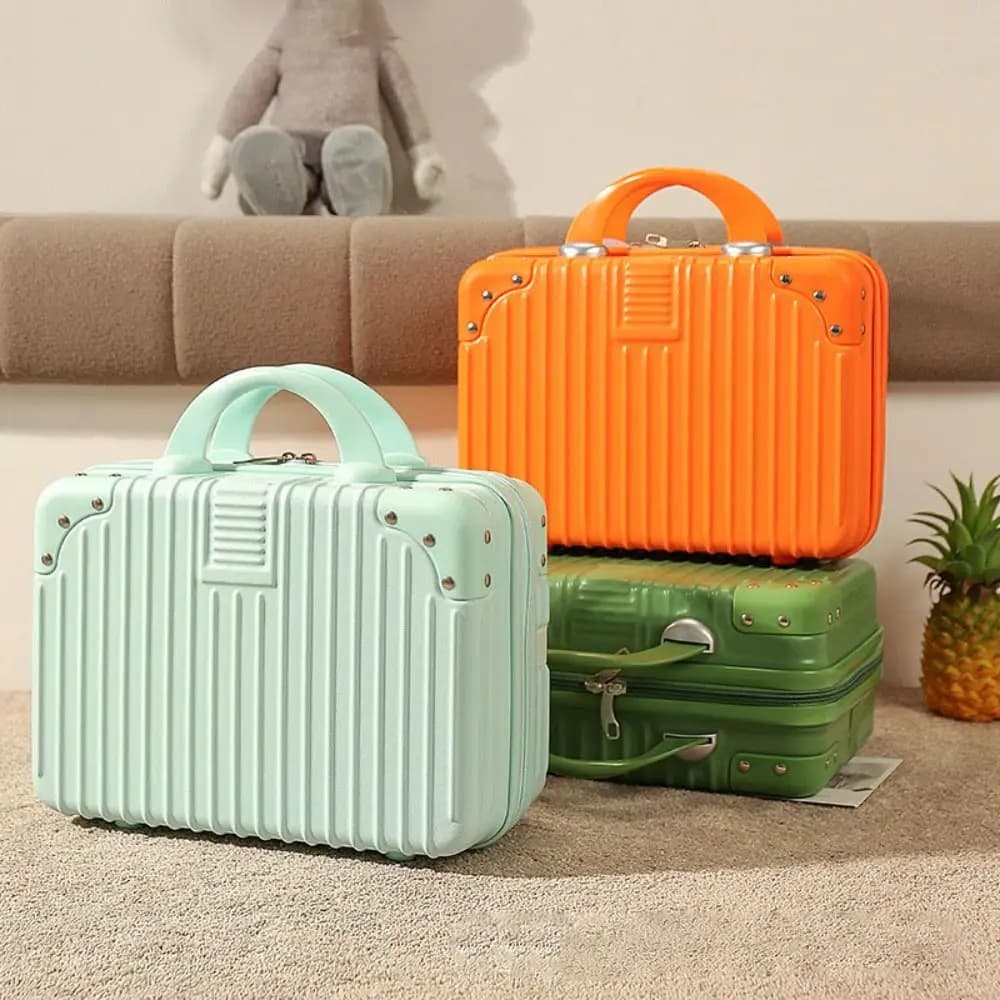 Hot Sales 14 inch Travel Suitcase Hand Mini Cosmetic Box Luggage Organizer Boarding Case For Women