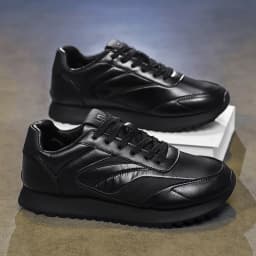 Men's Casual Sneakers Thick Bottom Leisure Shoes Fashionable Trendy Laced Single Shoes Sporty Round Toe Breathable Trainer Men