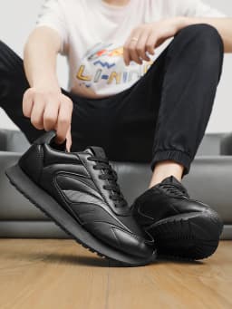 Men's Casual Sneakers Thick Bottom Leisure Shoes Fashionable Trendy Laced Single Shoes Sporty Round Toe Breathable Trainer Men