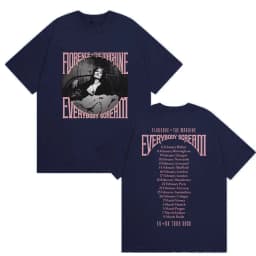 Rock Florence + The Machine Everybody Scream Tour 2026 Graphic T Shirt Men Women Vintage Cotton Short Sleeve T-Shirts Streetwear