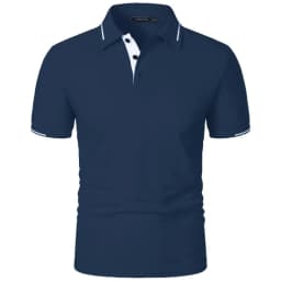 Mens Summer Classic Short Sleeve Polo Tops Button Placket Regular Fit and Solid Lightweight Casual Outdoor Pullover Topss