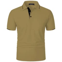 Mens Summer Classic Short Sleeve Polo Tops Button Placket Regular Fit and Solid Lightweight Casual Outdoor Pullover Topss