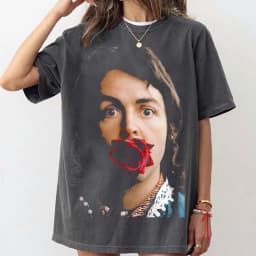 Paul McCartney Tour T Shirt The Beatles Art Vintage Poster Tee Unisex Women's Men's TShirt