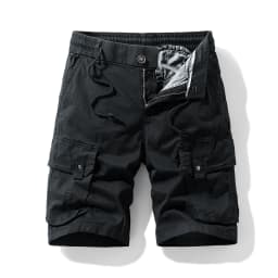 Men's Trendy Shorts - Summer Cotton-blend Breathable Multi-Pocket Outdoor Workwear Cargo Pants, Suitable for Hiking and Jogging