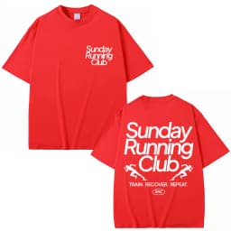Sunday Running Club Graphic T-Shirt Men Women Sport Trendy Novelty T Shirt Oversized Pure Cotton Casual T Shirts Streetwear Male