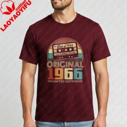 Cassette Tape Best Of 1966 Original Limited Edition Vintage Design Unisex Cotton T-Shirt Beach Summer Retro Style Fashion Gift