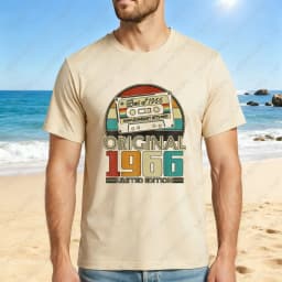 Cassette Tape Best Of 1966 Original Limited Edition Vintage Design Unisex Cotton T-Shirt Beach Summer Retro Style Fashion Gift