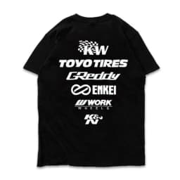 2026 New Japanese Modified Car Short Sleeve T-Shirt JDM Evolution KN Posture Enkei Modification Attitude KW Cultural Pure Cotton