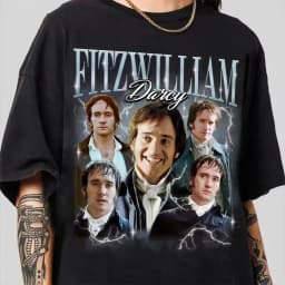 Mr Darcy Print Tops Pride and Prejudice Shirt Vintage Fashion Fitzwilliam Darcy Shirt Fitzwilliam Darcy Tshirt Fan Gifts Unisex
